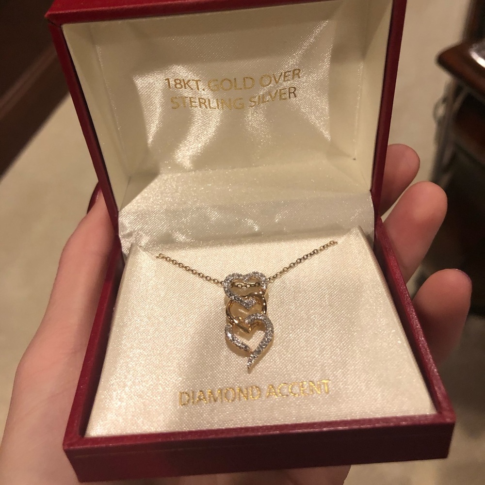 Diamond accented necklace